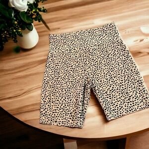 Cheetah biker shorts
